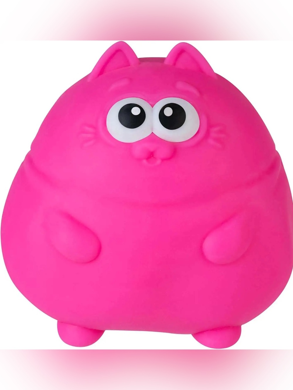 Viral ORB Easy Sqweezy Chunky Kitty Plush - Bright Pink- Sensory Fidget Toy